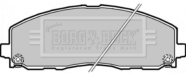 BORG & BECK Комплект тормозных колодок, дисковый тормоз BBP2342